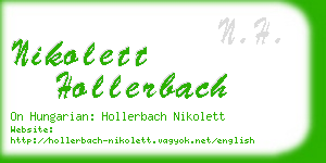 nikolett hollerbach business card